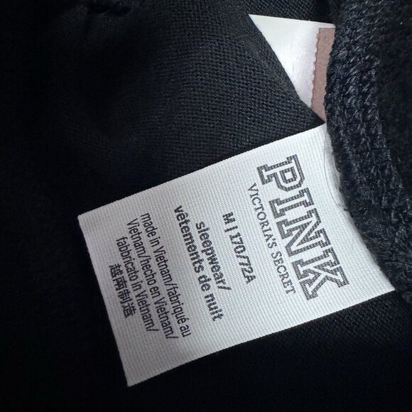 Victoria’s Secret PINK Sleep Pants Black Women’s Size Medium NWT - Picture 10 of 11